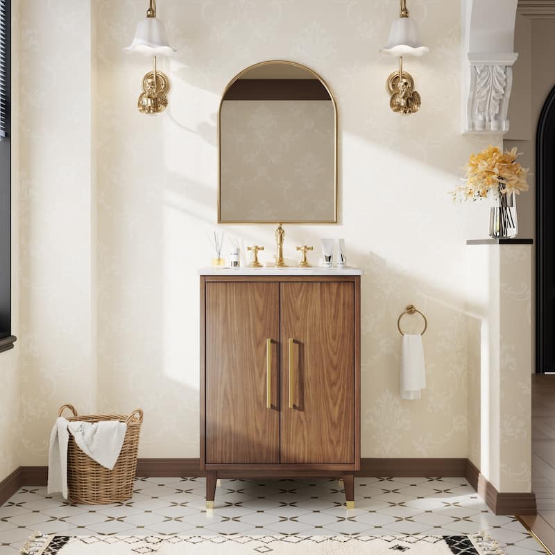 24-Inch Minimalist Bathroom Vanity with Sink