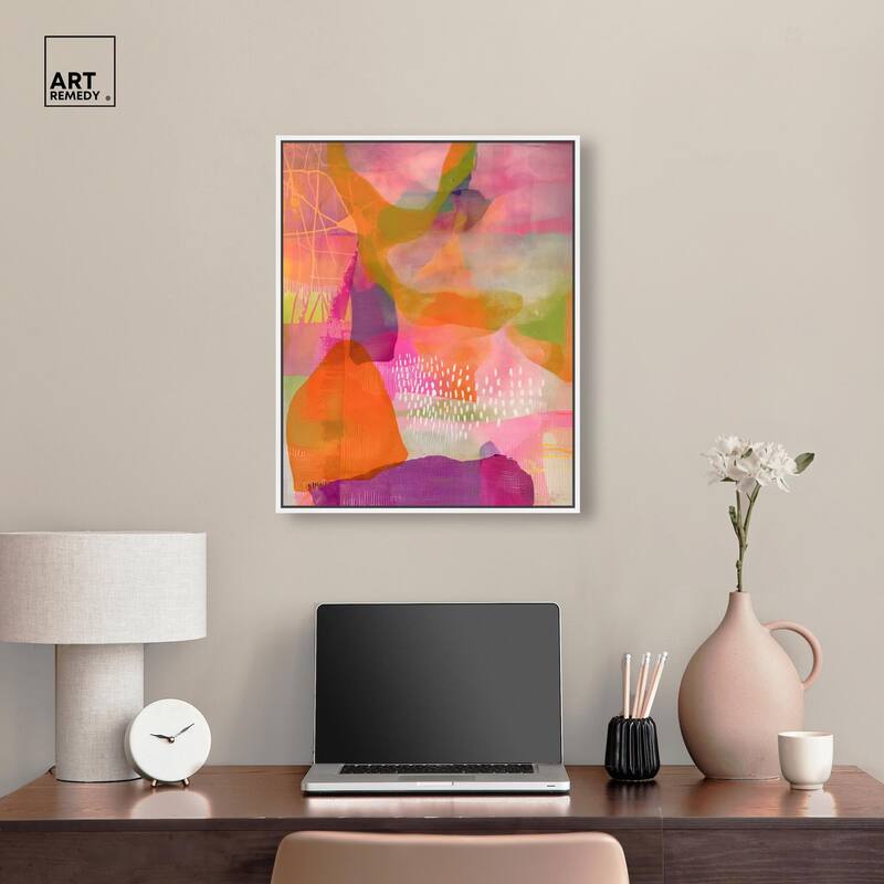 Garnet Gleam V Canvas by Art Remedy