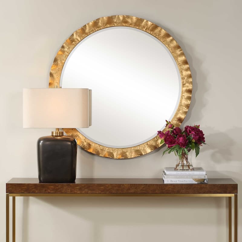 Uttermost 08257 Haya 39-3/4" Diameter Circular Beveled Metal Framed