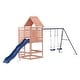 preview thumbnail 11 of 16, vidaXL Swing Set Outdoor Backyard Wooden Playground Equipment for Kids Age 3-8