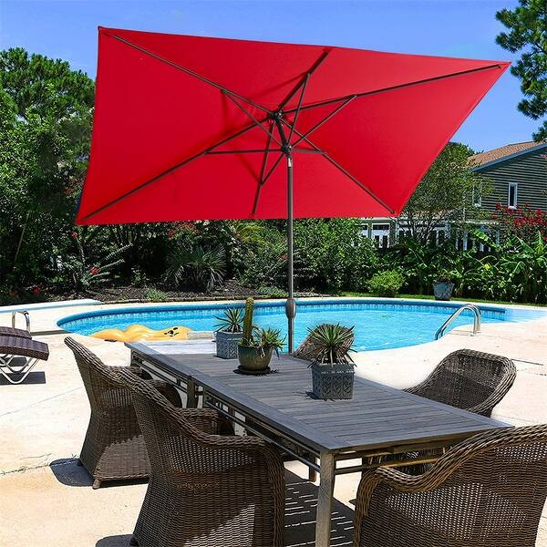 bed bath and beyond rectangular patio umbrella Outdoor 10ft Rectangular Patio Umbrella Uv Protection - Bed Bath & Beyond