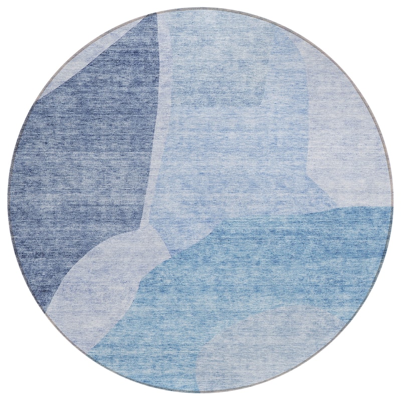Machine Washable Indoor/ Outdoor Chantille Modern Abstract Rug