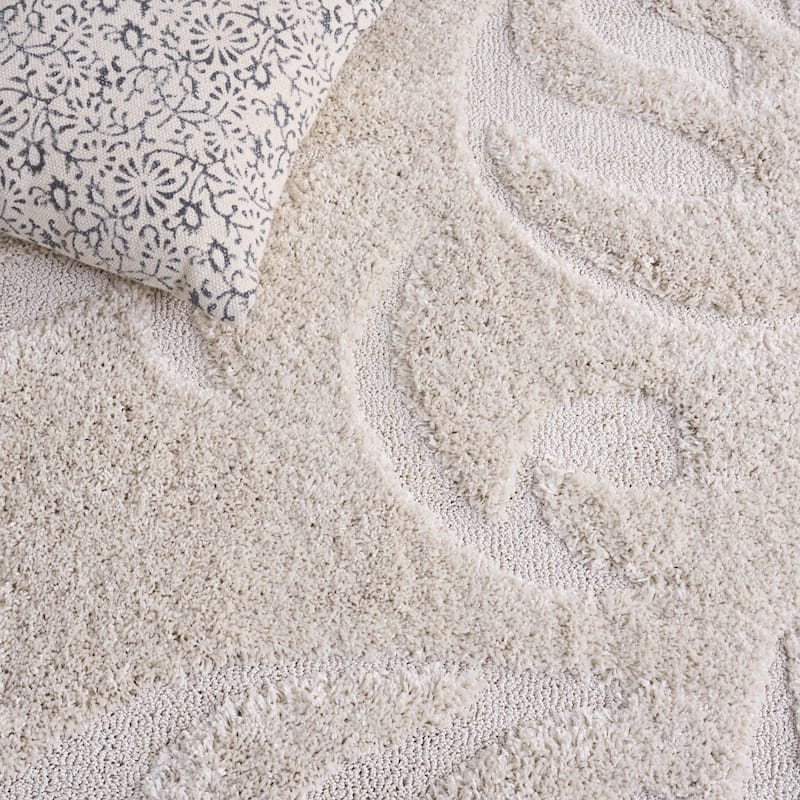 SAFAVIEH, Florida Shag Eilis Scroll Pattern 1.2-inch Thick Shag