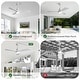 preview thumbnail 126 of 189, Sofucor 42"/48"/ 52"/60"Noiseless Walnut Wood Ceiling Fan with Remote Control, Integrated Light Optional