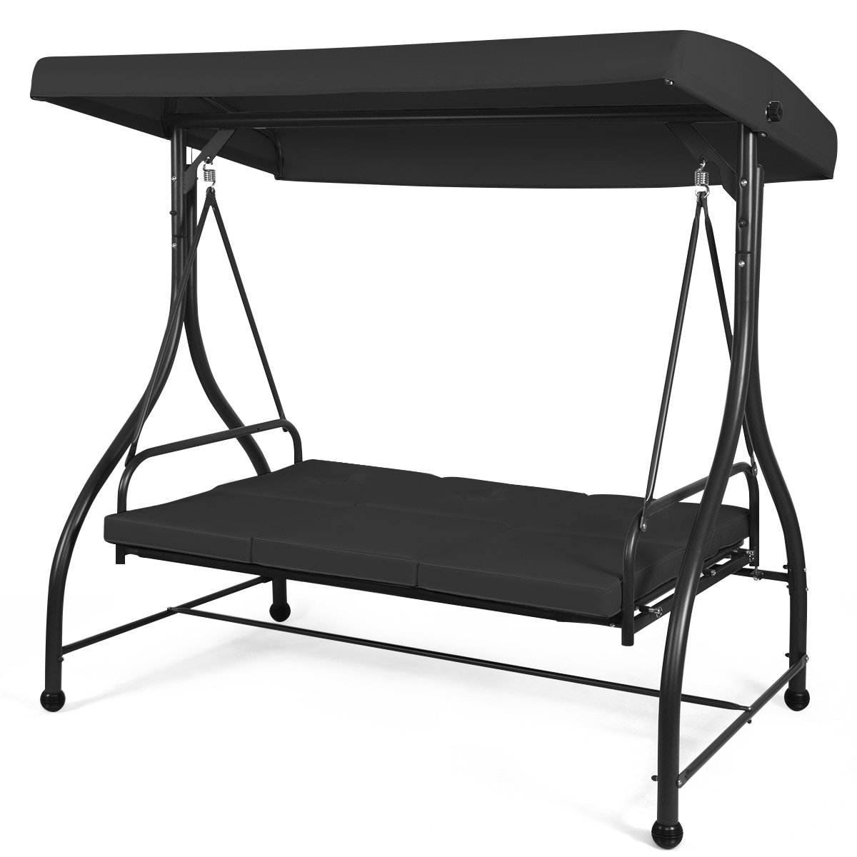 Converting outdoor outlet swing canopy hammock