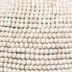 preview thumbnail 2 of 4, Theta White-Washed Wood Beaded Pendant Light - 16W x 16"D x 15"H