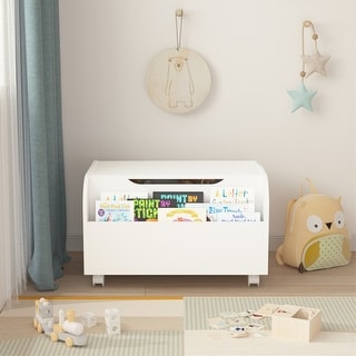 Kids Toy Storage Organizer with Front Bookshelf