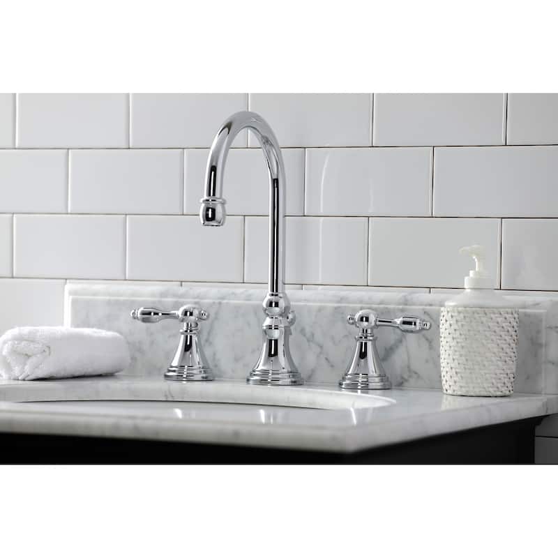 Tudor 8 in. Widespread Bathroom Faucet - Polished Chrome