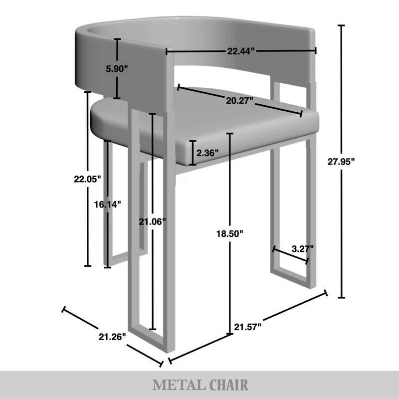 CraftPorch 2 Pieces Contemporary Dining Chair Set