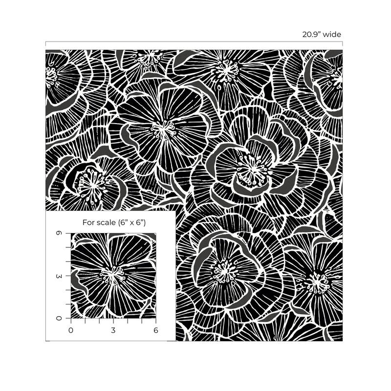 Seabrook Designs Alejandra Floral Non-Woven Unpasted Wallpaper