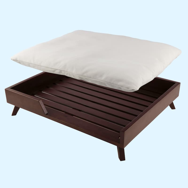 PETMAKER Elevated Dog Bed - 36” x 29.5” Indoor Dog Bed with Soft Cushion