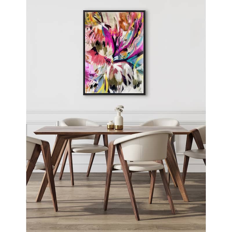 Kate and Laurel Sylvie Amaze Framed Canvas by Inkheart Designs