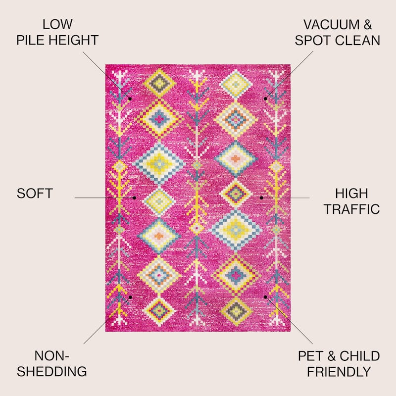 JONATHAN Y Arta Love Geometric Area Rug