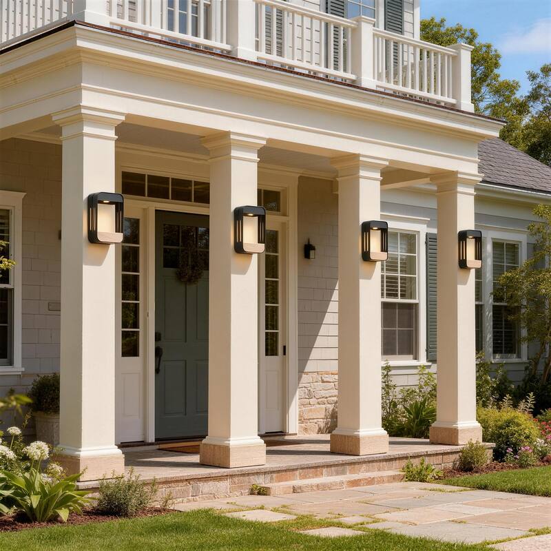 Modern Rectangular Iron Outdoor Wall Light