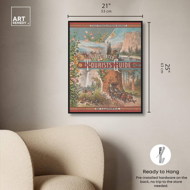 Tourists' Guide to California Canvas by Art Remedy