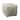 Kirk Wool Upholstered Ottoman, Ivory
