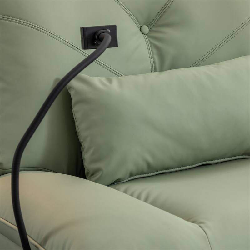 Power Swivel Rocking Chair with USB Port Charge &Lamp for Nursery