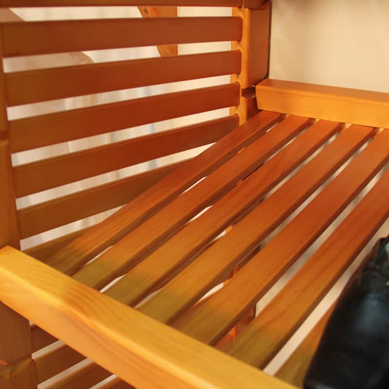 John Louis Home Solid Wood Walk-In Closet System Honey Maple