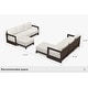 preview thumbnail 21 of 28, PURPLE LEAF Caesar L-Shaped White Outdoor Couch with 9.6" Thick for Yard Porch Deck Patio Conversation Sets