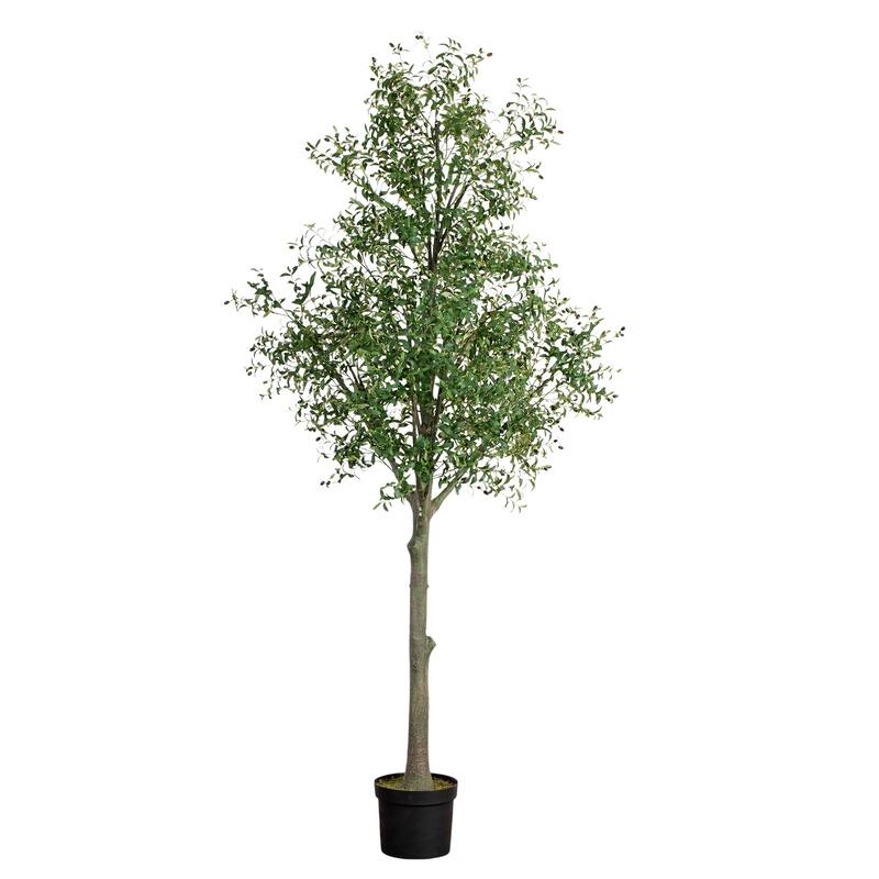 Potted Artificial Olive Tree - 12' - Green
