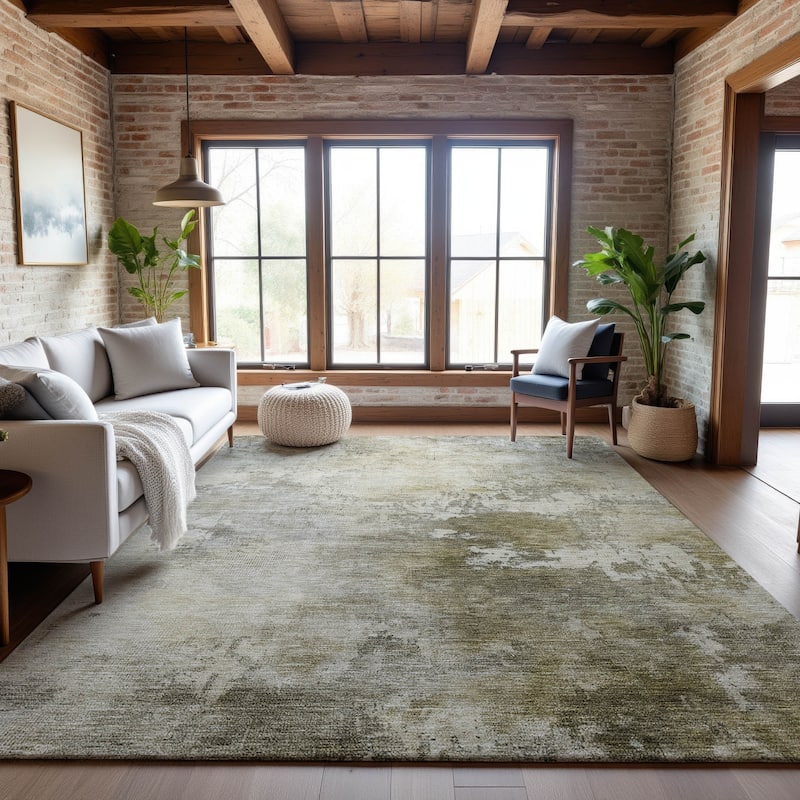 Premium Washable Super Soft Casual Contemporary Mayfield Rug - Wheat - 3' x 5'