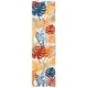 preview thumbnail 26 of 37, SAFAVIEH Cabana Leala Indoor/ Outdoor Waterproof Patio Floral Rug 2' x 16' Runner - Creme/Red