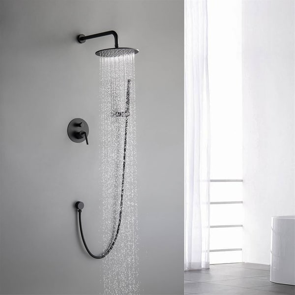 Rainfall Shower Fixture Wall Mount Bathroom Shower Faucet