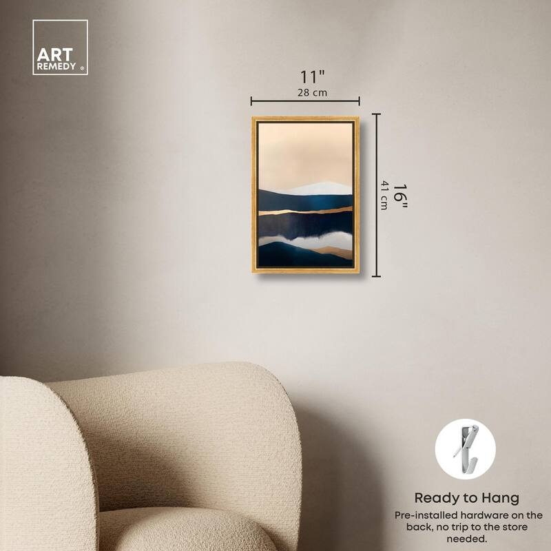 Golden Seam I Canvas by Art Remedy