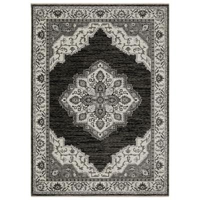 Style Haven Cadiz Center Medallion Fringe-Edge Area Rug