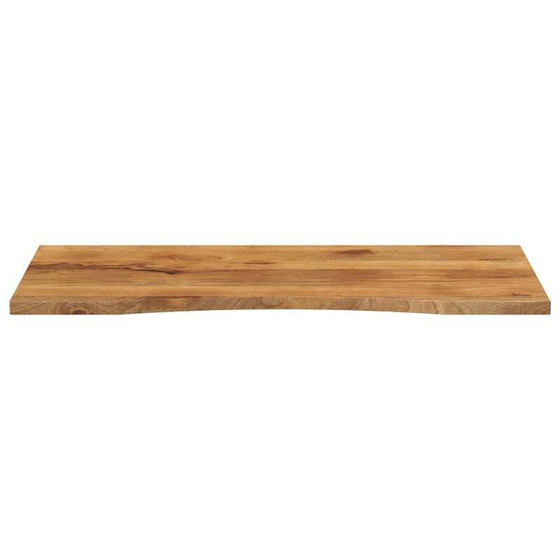 vidaXL Desk Top Natural wood grain Solid rough mango wood - 19.7 in x 55.1 in x 1.0 in