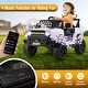 preview thumbnail 25 of 45, 12V Ride On Car for Kids with LED Lights and Safety Features - 37" x 24.5" x 25.5"