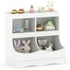 preview thumbnail 1 of 30, Costway Toy Storage Organizer for Toys & Books 4-Cubby Kids Bookcase - See Details