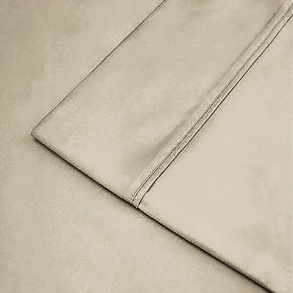 Authentic Hotel and Spa 100% Cotton 400 TC Solid Sateen Sheet Set