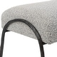 preview thumbnail 7 of 5, Uttermost Jacobsen Modern Gray Bench - 56"W X 20"H X 19"D