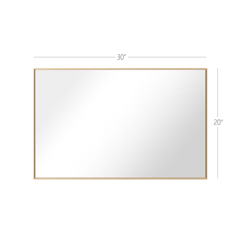 Modern Rectangle Framed Bathroom Vanity Mirror Accent Wall Mirror