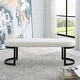 preview thumbnail 3 of 4, Uttermost Infinity Black Bench - 60"W x 19"H x 16"D