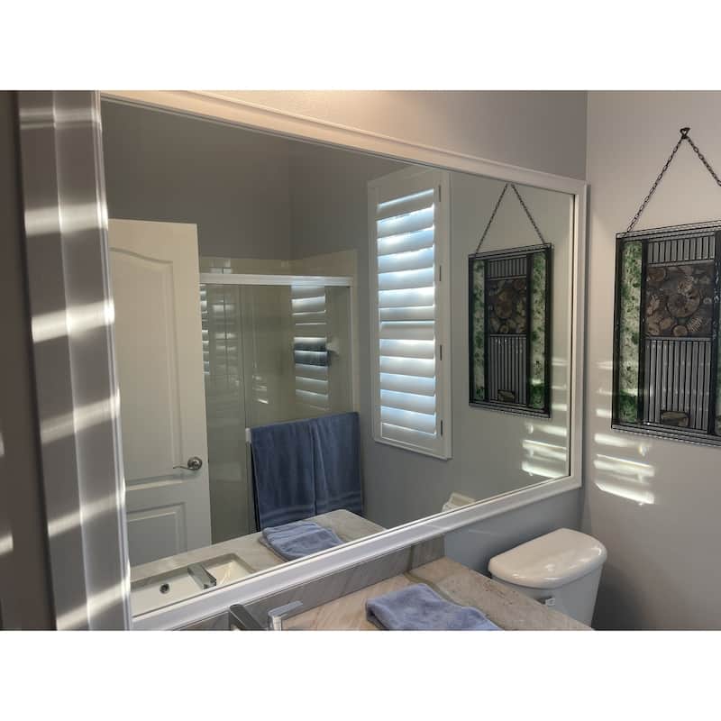 Frame My Mirror White Framed Wall Mirror, Morgan Design