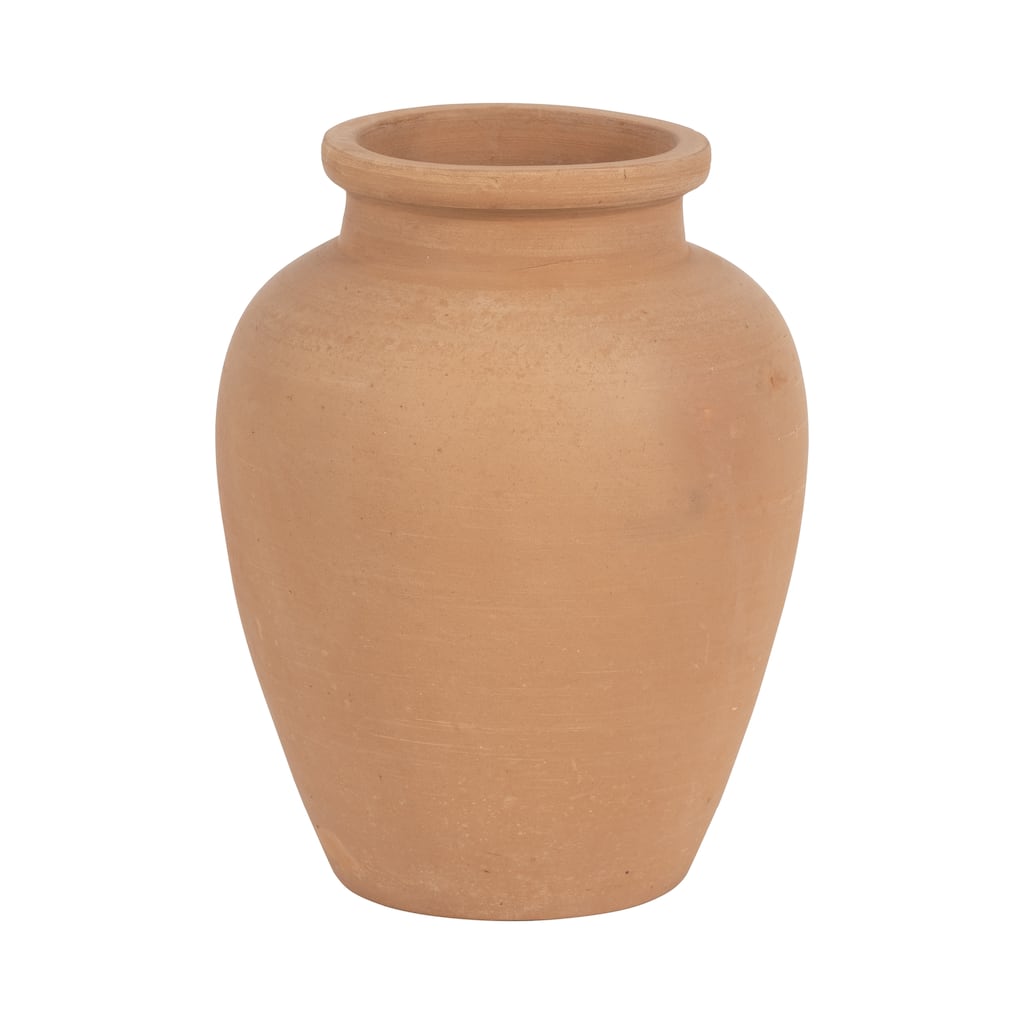 Pottery Decorative Vase Rustic Finish for Living Room or Shelf Decor