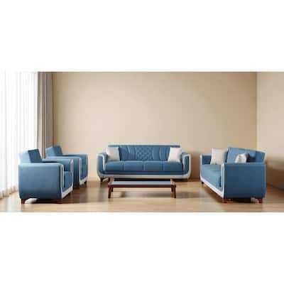 Levanta 4 Pieces Living Room Sets 1 Sofa 1 Loveseat 2 Chair