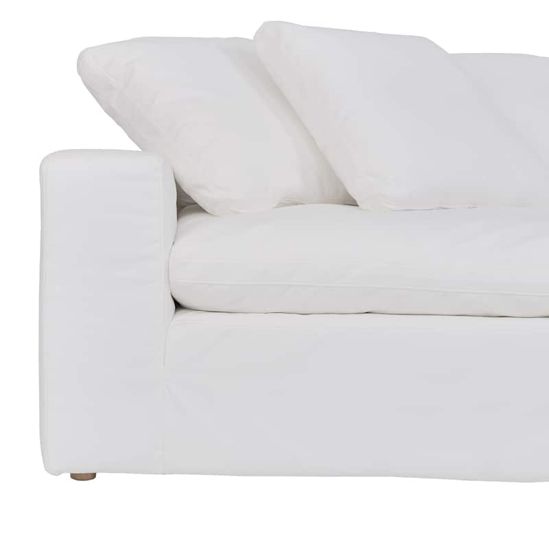 Liberty 96.5" Upholstered Cloud Sofa Couch with Slipcover