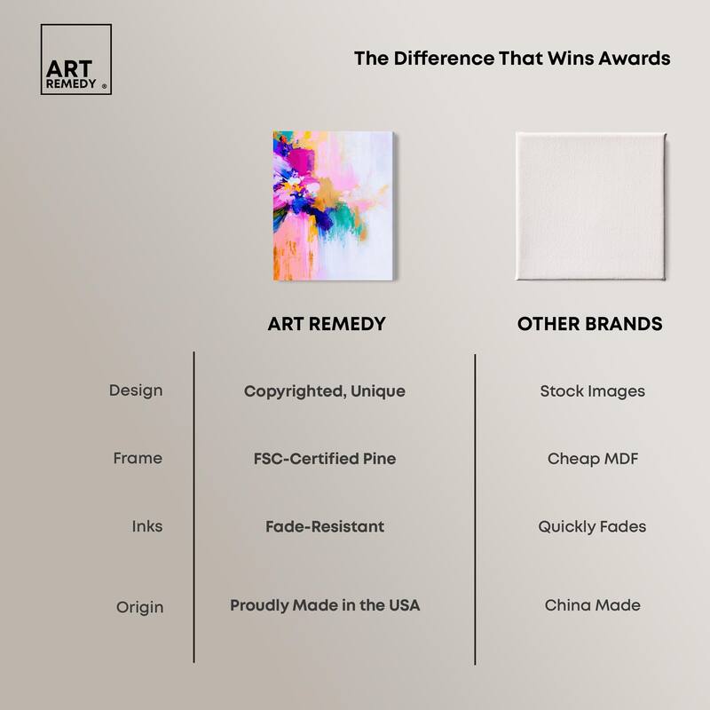Contrast of Purity III Canvas by Art Remedy, Gallery Wrapped