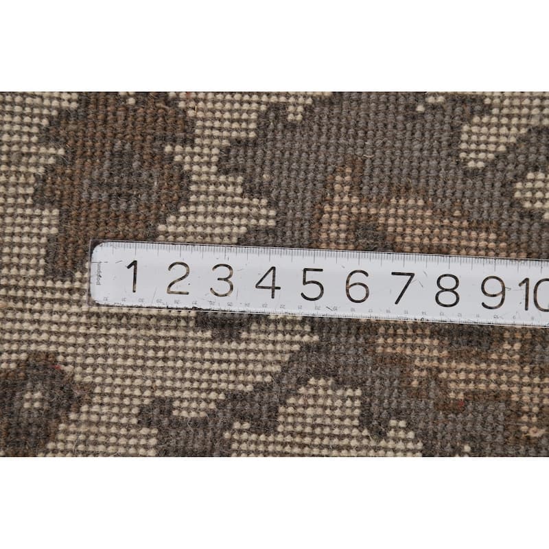 Gray Oushak Indian Area Rug Handmade Wool Carpet - 8'4"x 10'1"