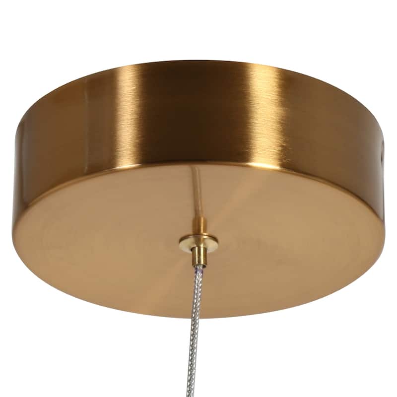 Modern Gold LED 1-Light Pendant Light for Kitchen Island Art Deco Hanging Light