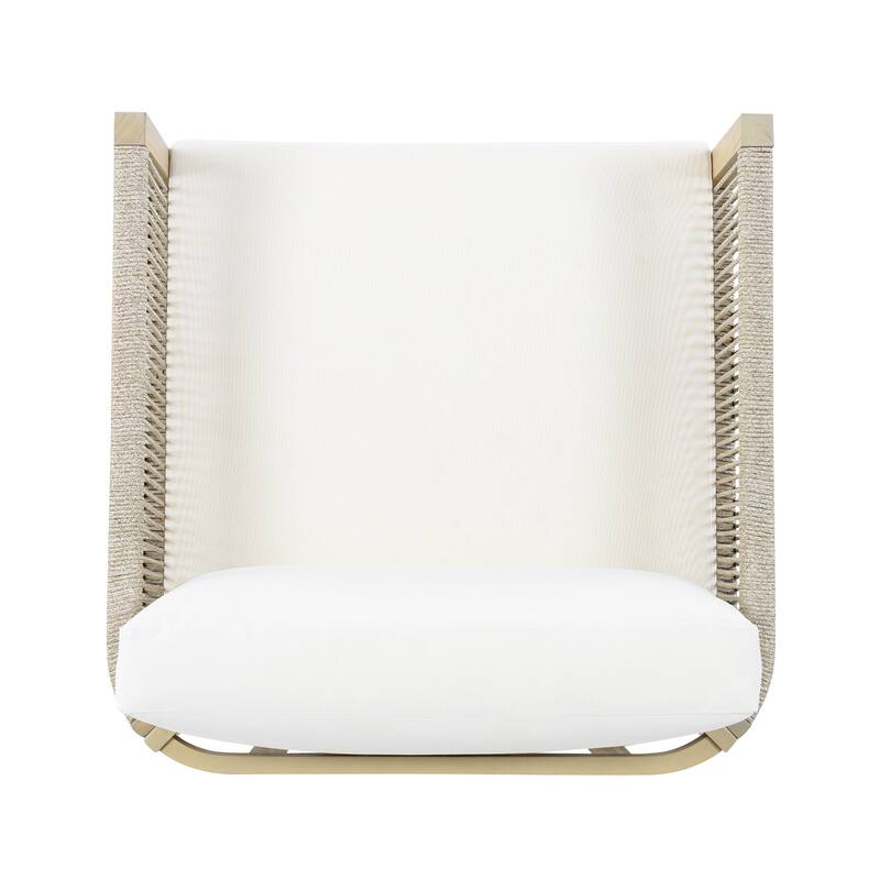 Christopher Knight Home - Coastal Outdoor Acacia Wood Swivel Club Chair with Thick Cushion