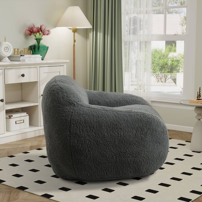 Teddy Bean Bag Chairs,Lazy Sofa Bean Bag Chairs with Armrest