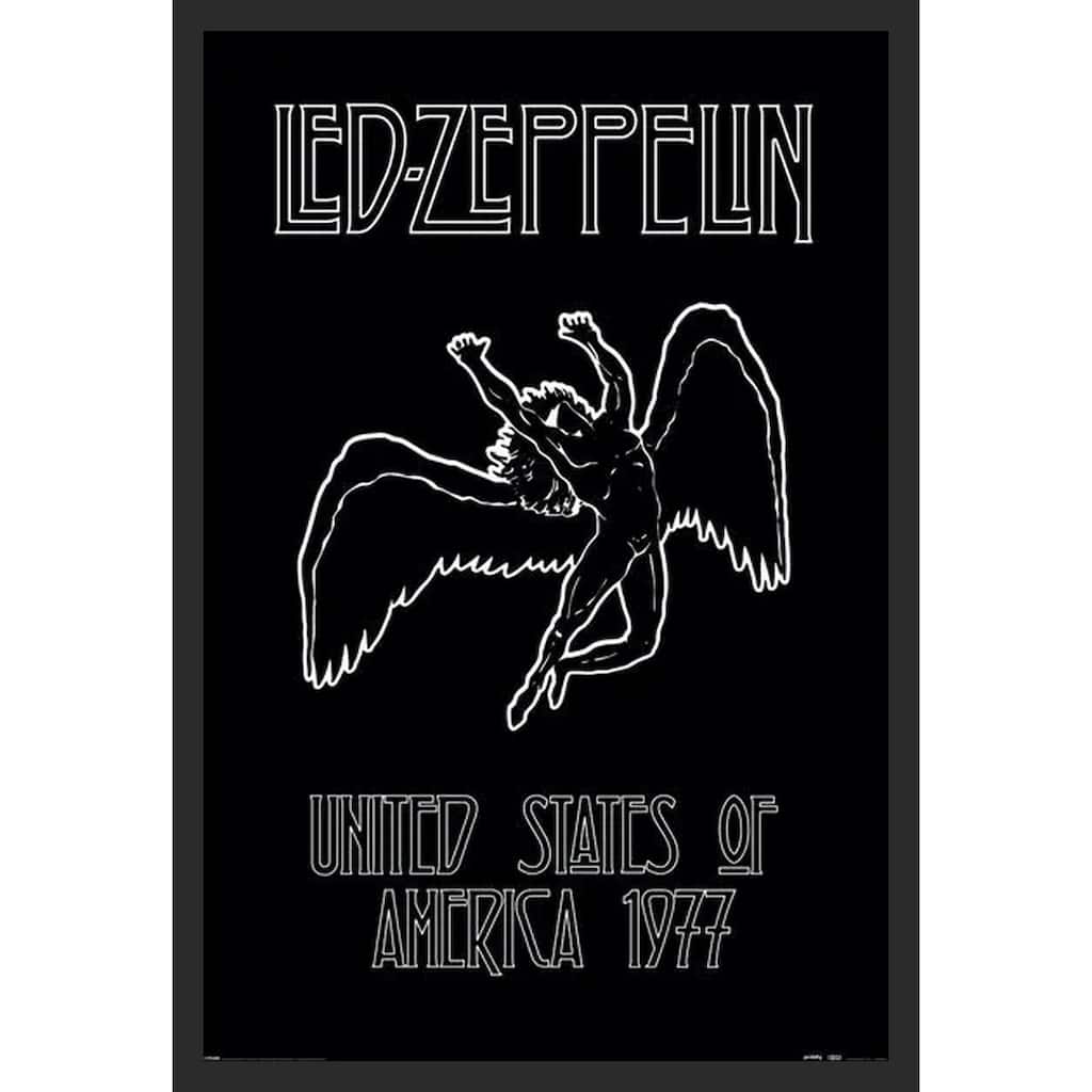 Led Zeppelin-Icarus Framed Art Poster - 24 x 36 Inch