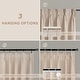 preview thumbnail 25 of 58, DriftAway Pinch Pleat Linen Textured Semi Sheer Solid Curtains Back Tabs