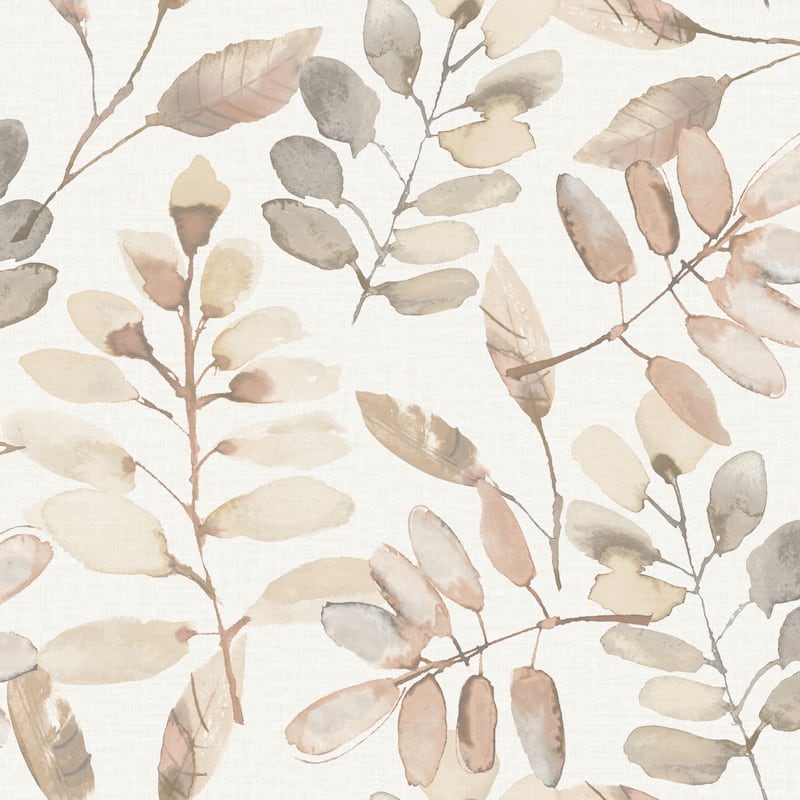 Chesapeake Pinnate Salmon Leaves Wallpaper