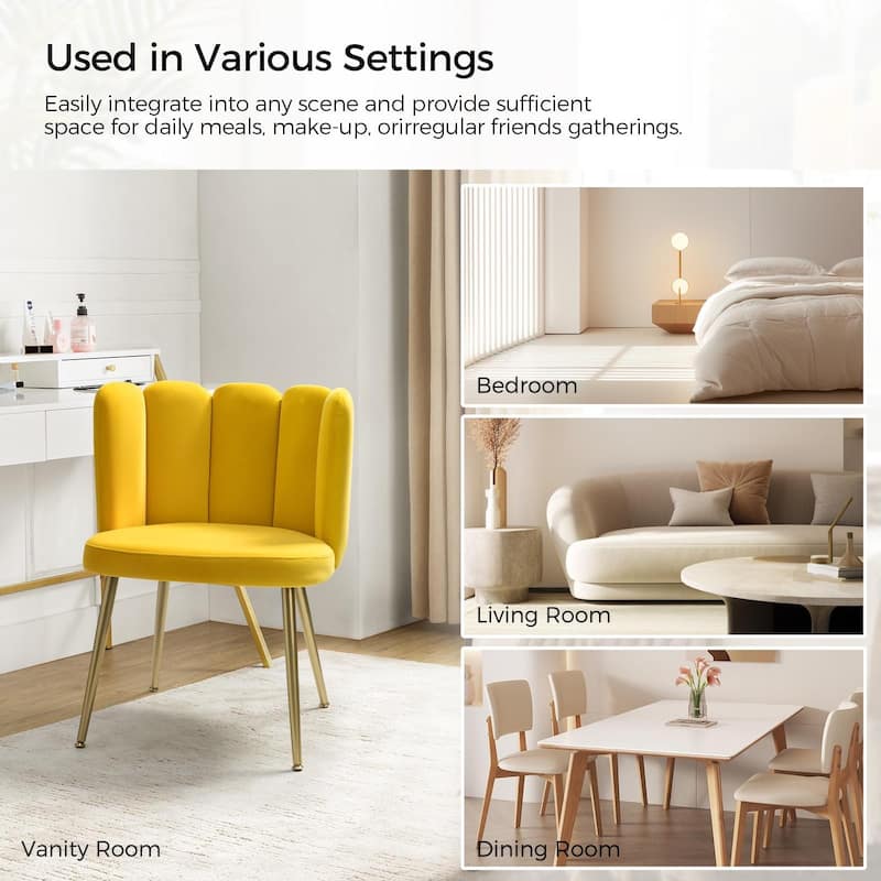 Anjela Side Chair with Tufted Back