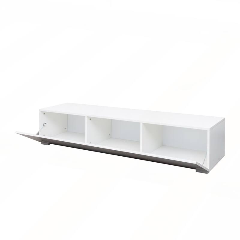 Modern Entertainment Center with Storage Media Console